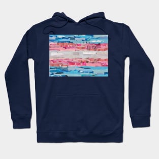 Trans Pride Flag Collage Hoodie